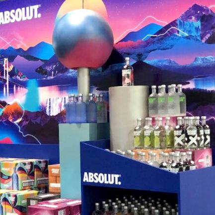 SAPIDE ATELIER DESIGN / VODKA ABSOLUT/ PLV RETAIL