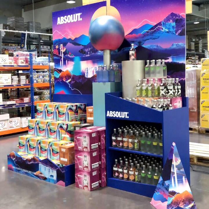 SAPIDE ATELIER DESIGN / VODKA ABSOLUT/ PLV RETAIL